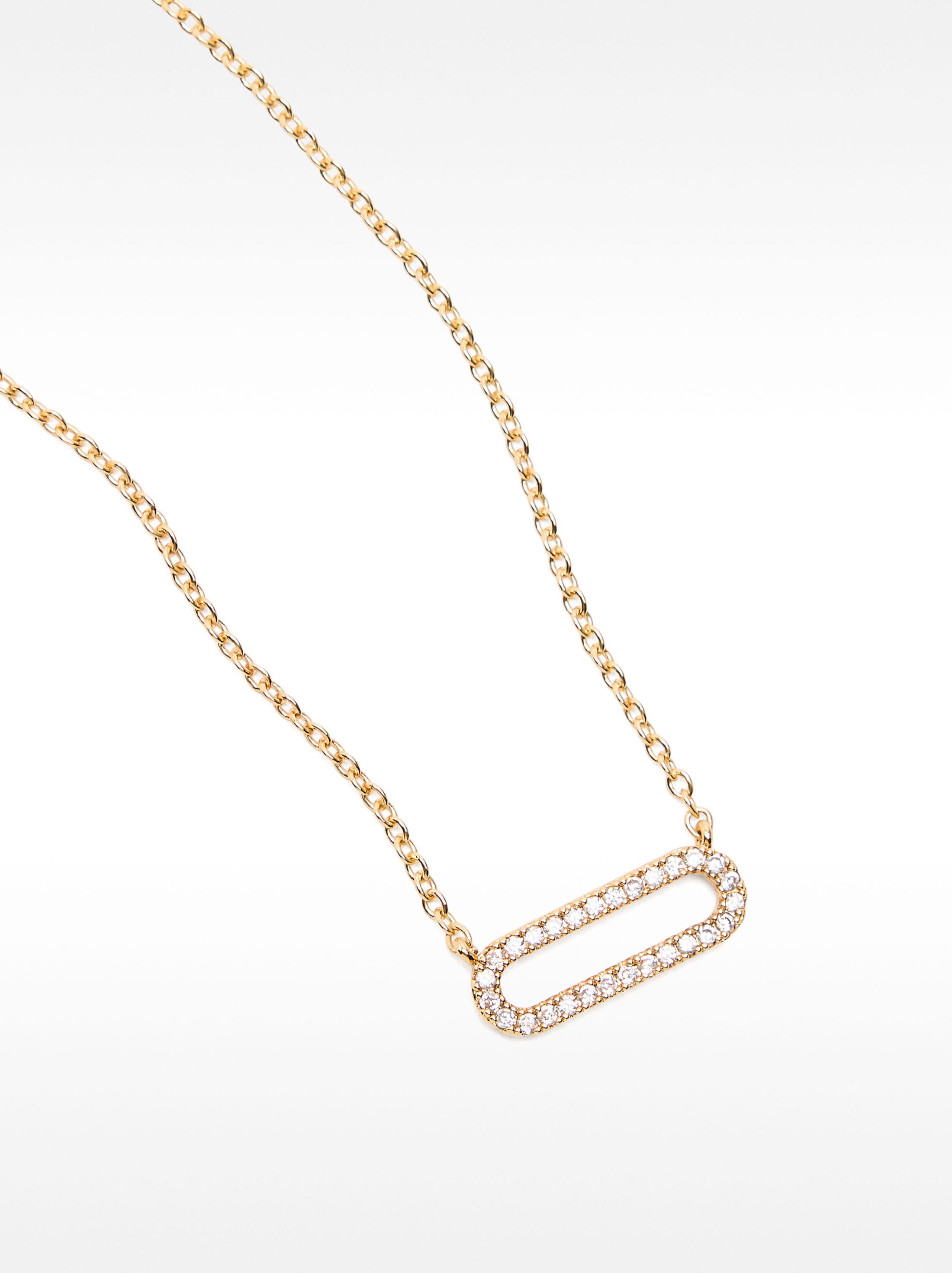 Short necklace with zirconia image number 1.0