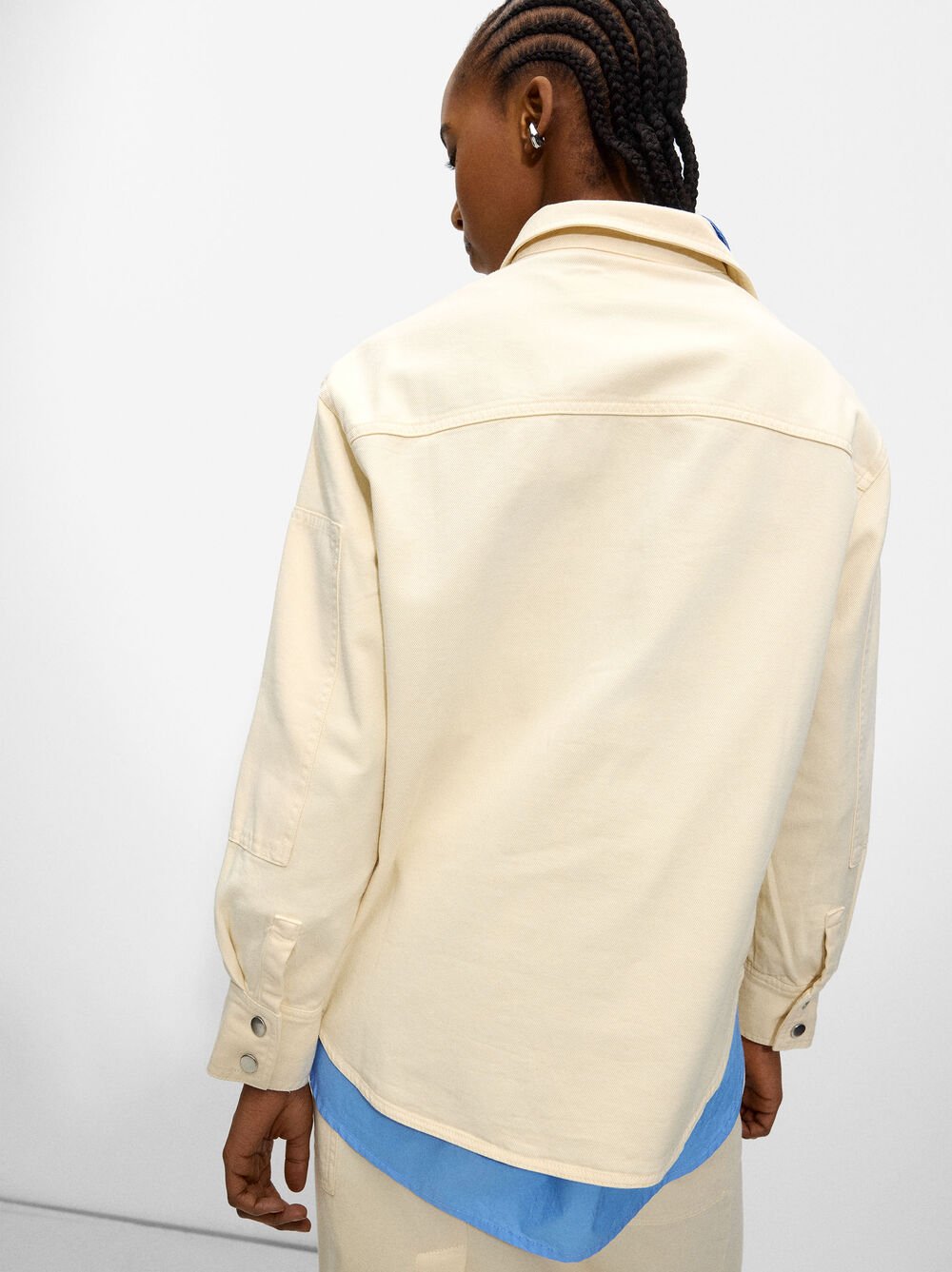 Camisa de màniga llarga de teixit texà