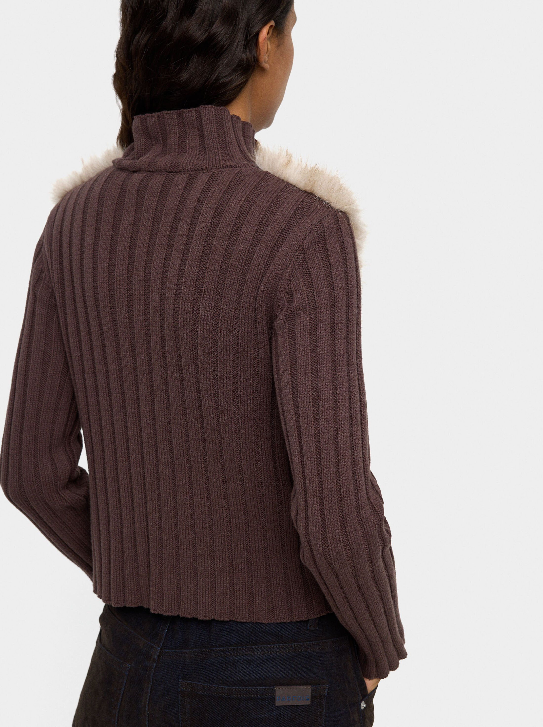 Càrdigan de punt efecte pèl image number 3.0