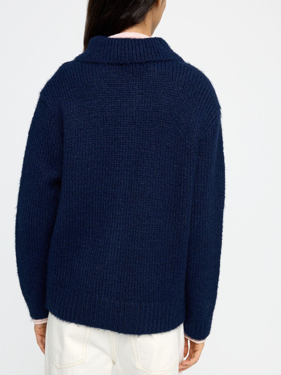 Cárdigan de punto liso