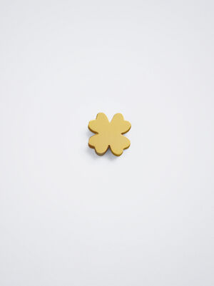 Online Exclusive - Stainless Steel Charm With Shamrock image number 0.0
