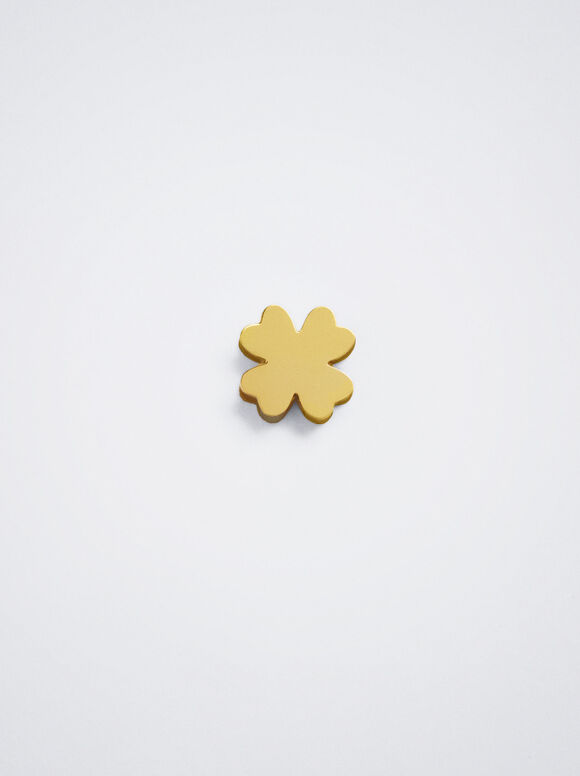 Online Exclusive - Stainless Steel Charm With Shamrock, , hi-res