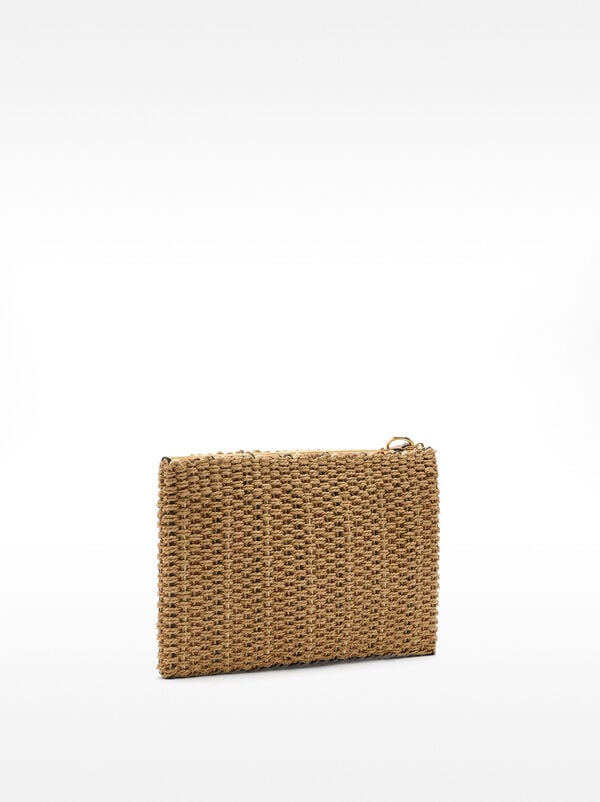 Handbag straw effect
