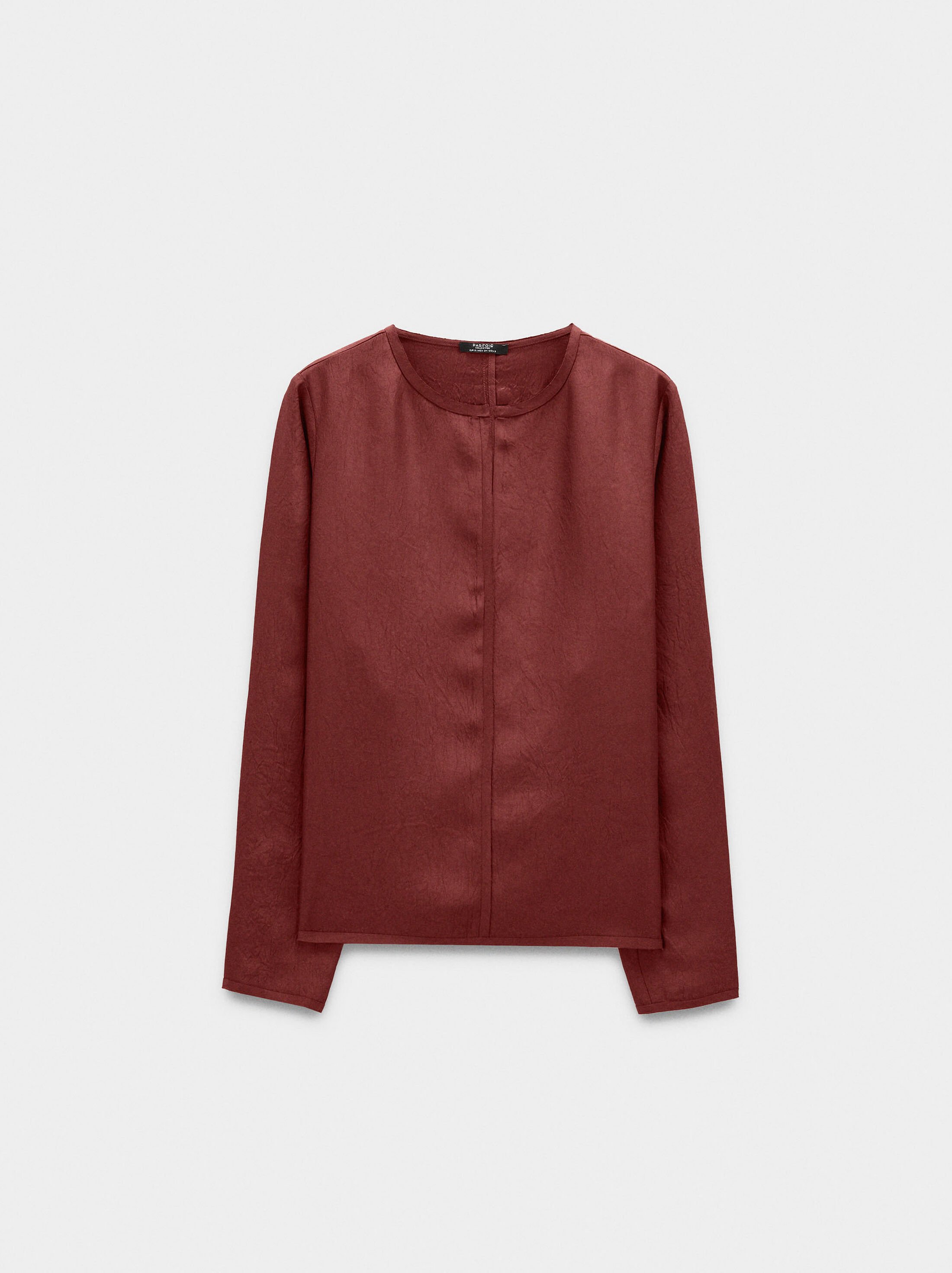 Blusa efeito enrugado image number 4.0