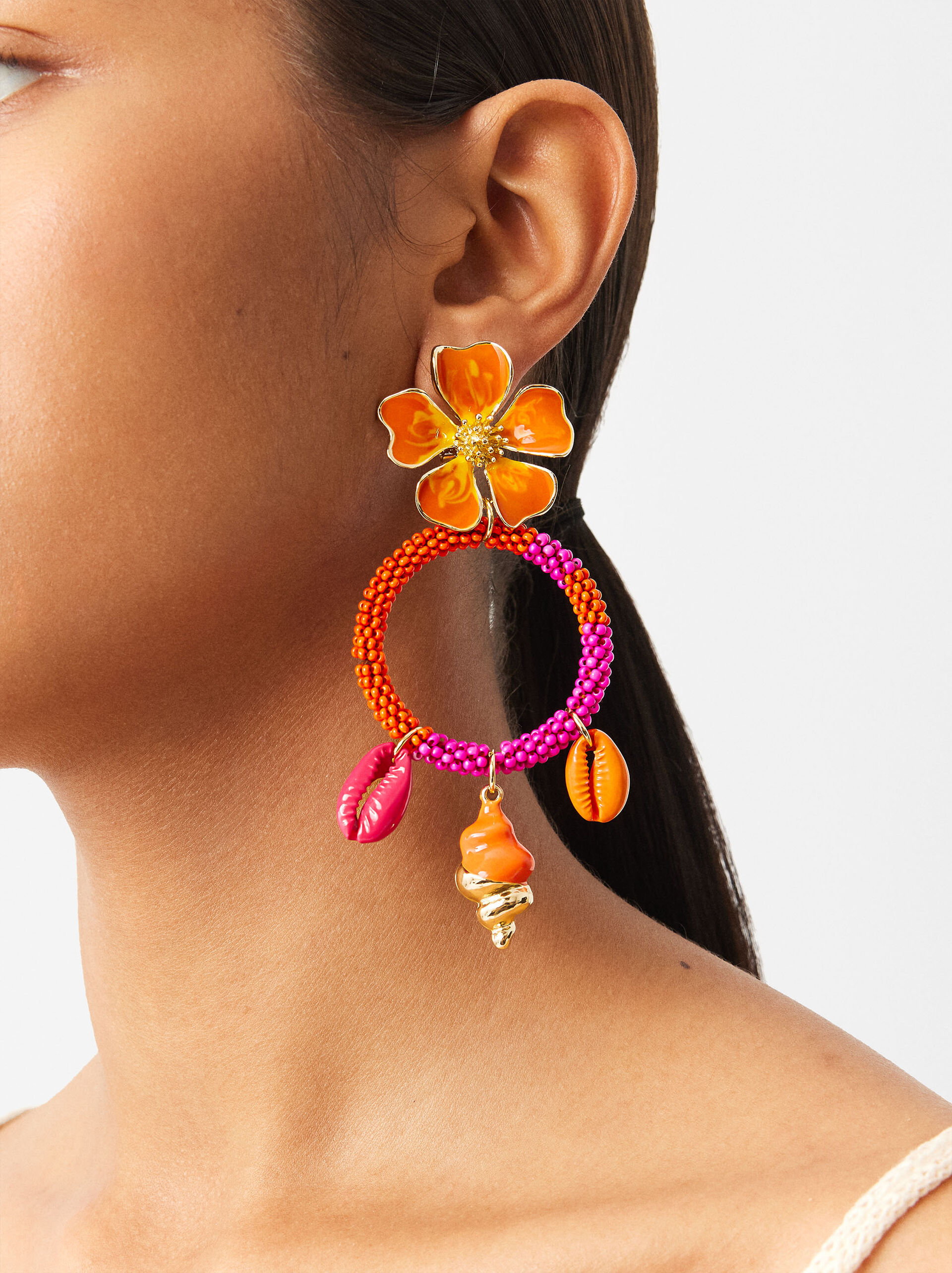 Multicolor Flower Earrings image number 1.0