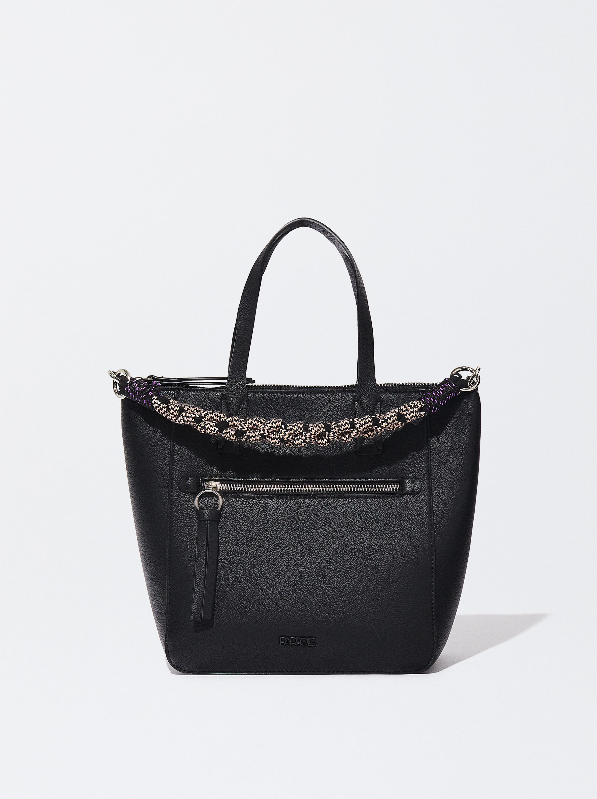 Bolso de mano negro parfois store