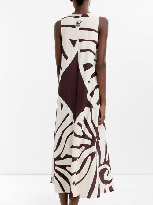 Long printed dress
