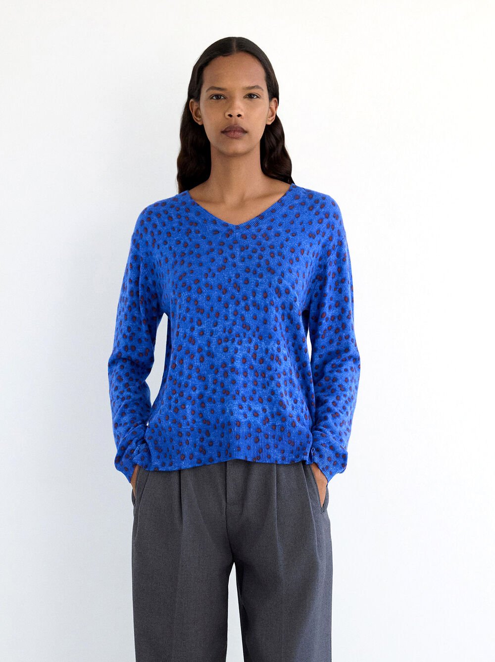Jersey de punto estampado
