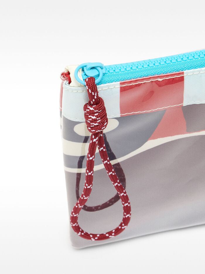Bolso de mano de nylon estampado