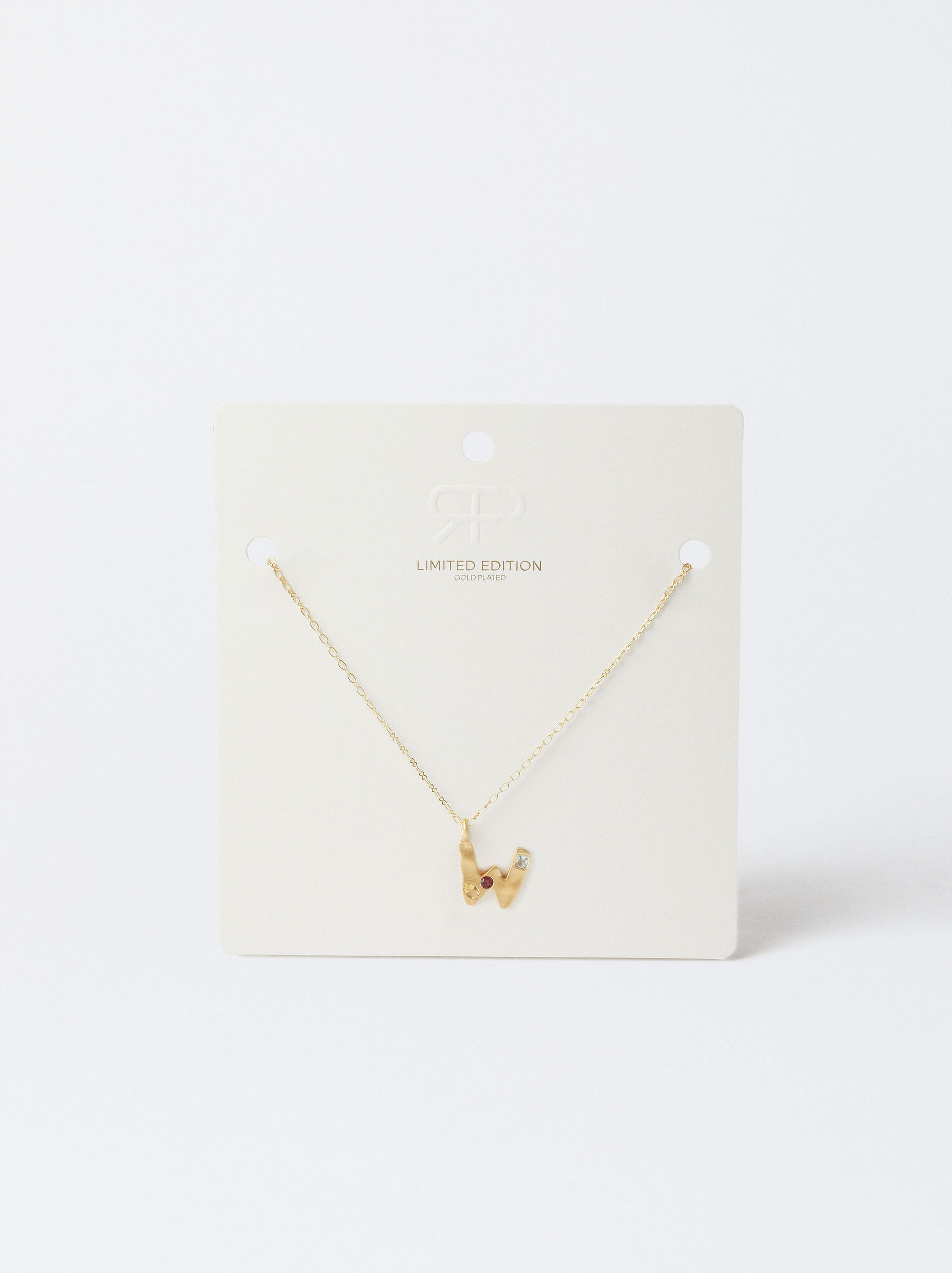 Collier avec lettre plaqué or 18k image number 2.0