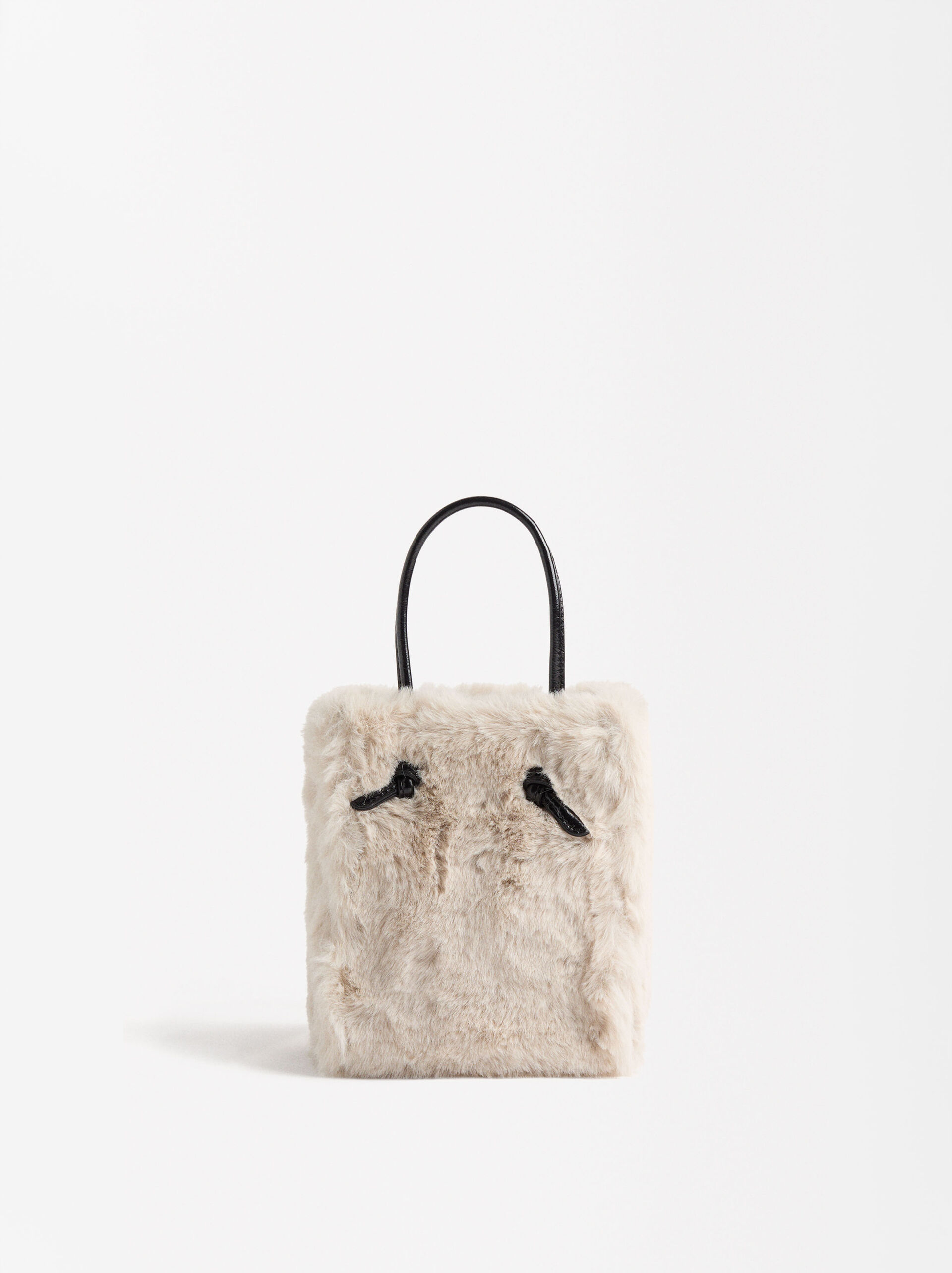 Fur-effect tote bag image number 0.0