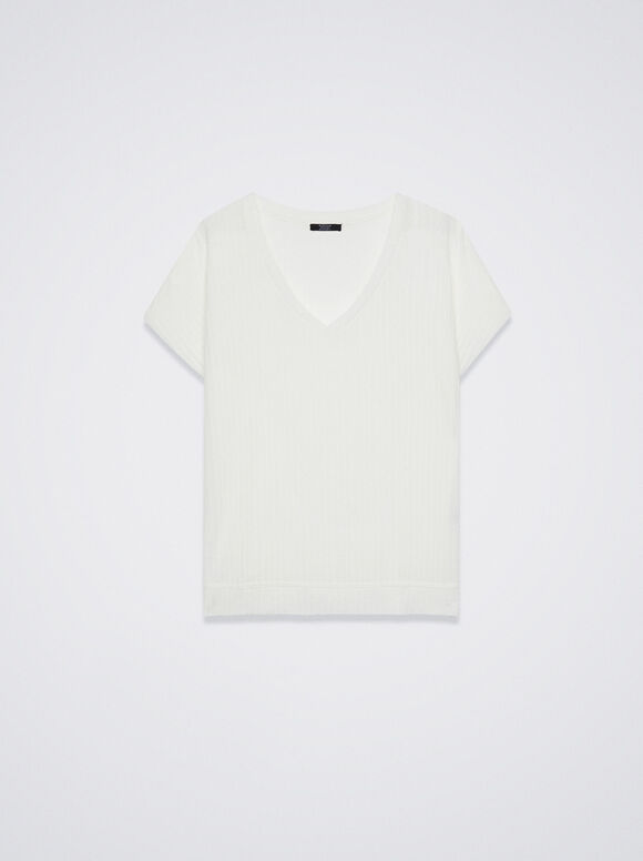 T-Shirt Made From Recycled Materials, White, hi-res