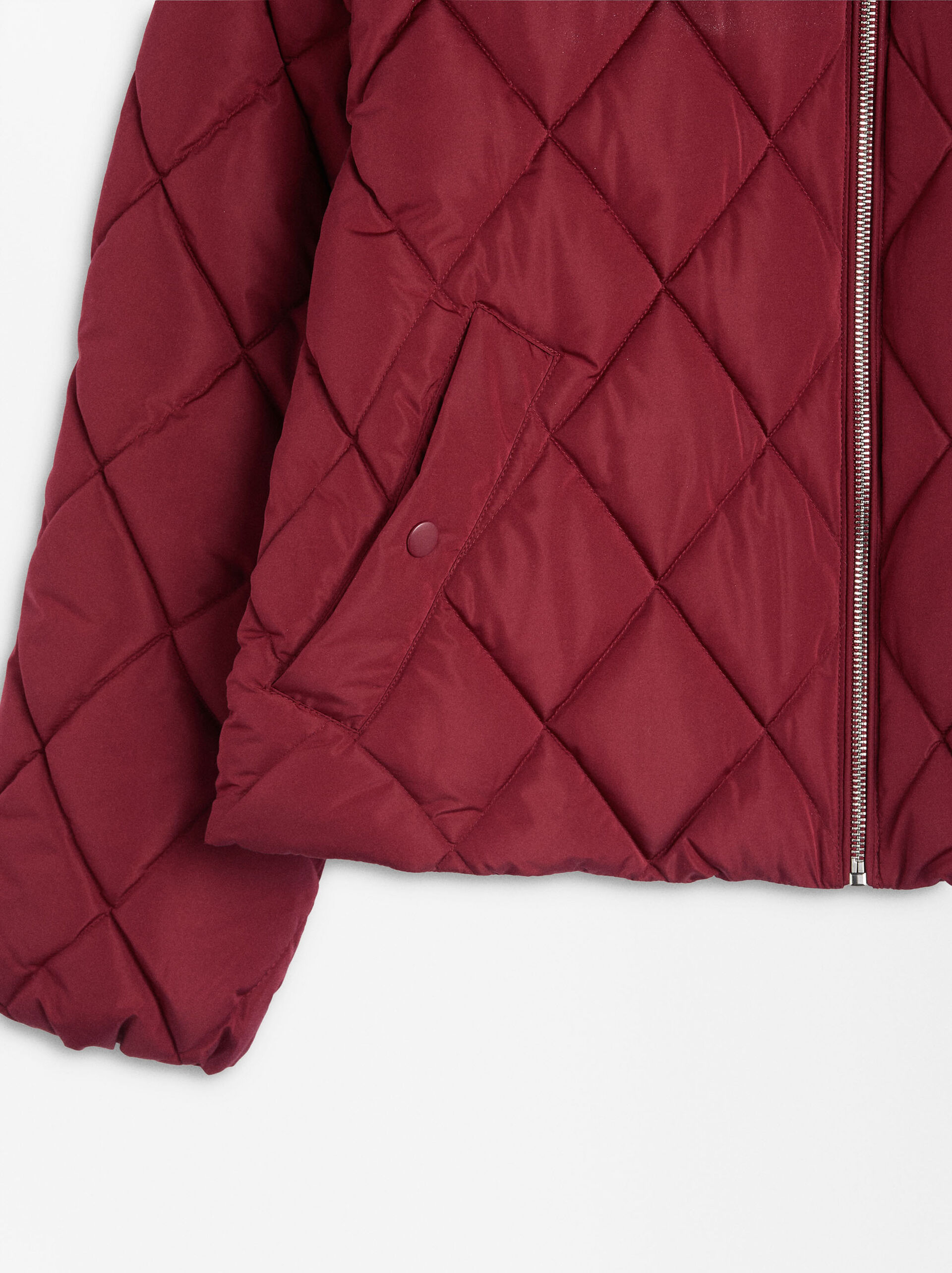 Quilted jacket with high collar image number 6.0
