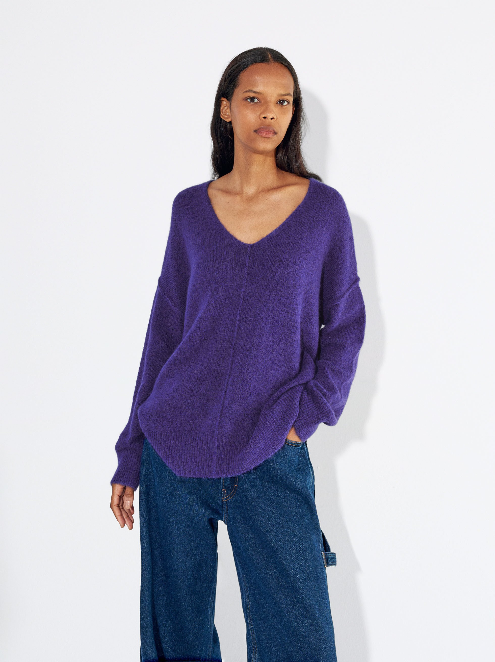 Pull bleu 2025 violet