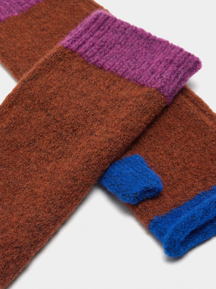 Mittens gloves with wool