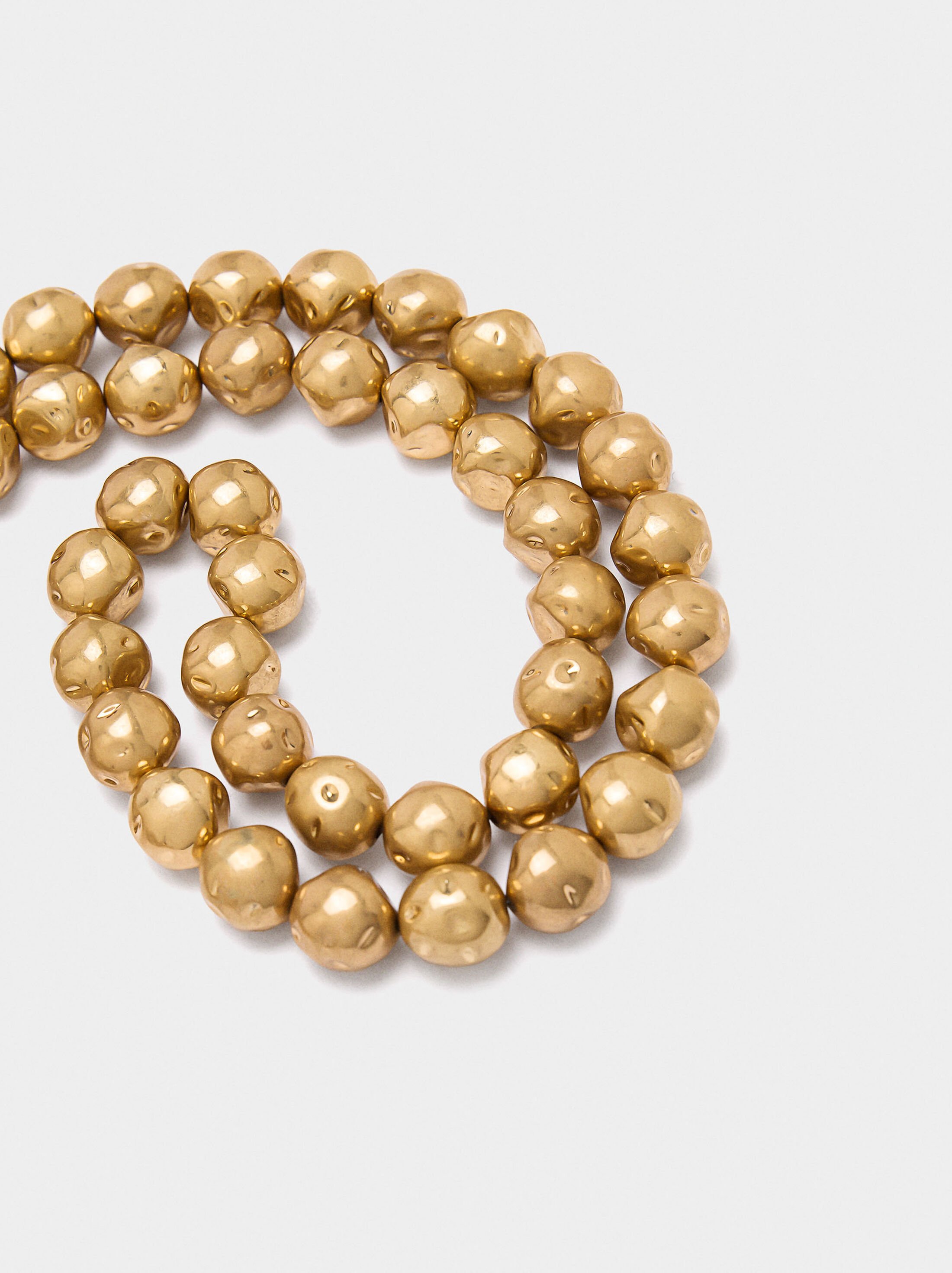 Long necklace with spheres image number 1.0
