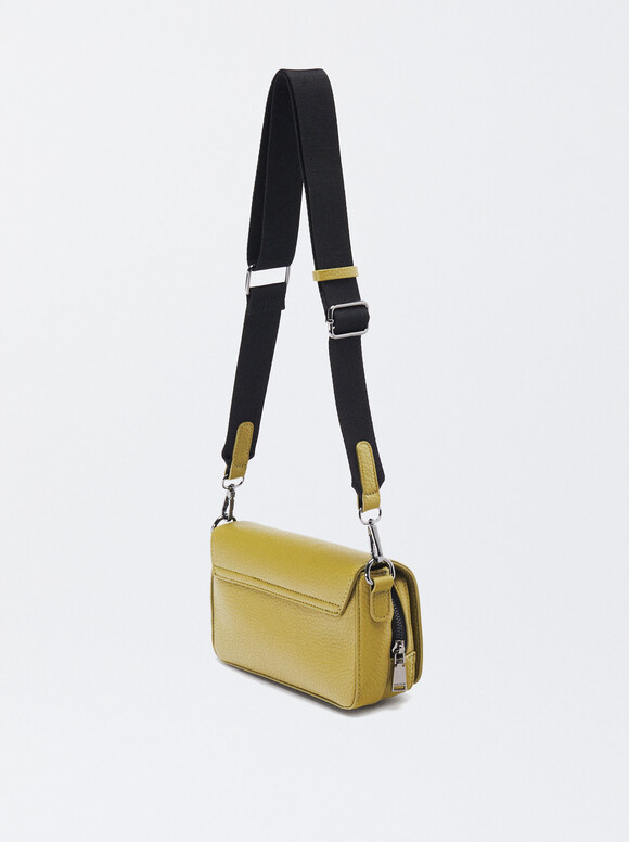 Shoulder Bag With Strap, Yellow, hi-res