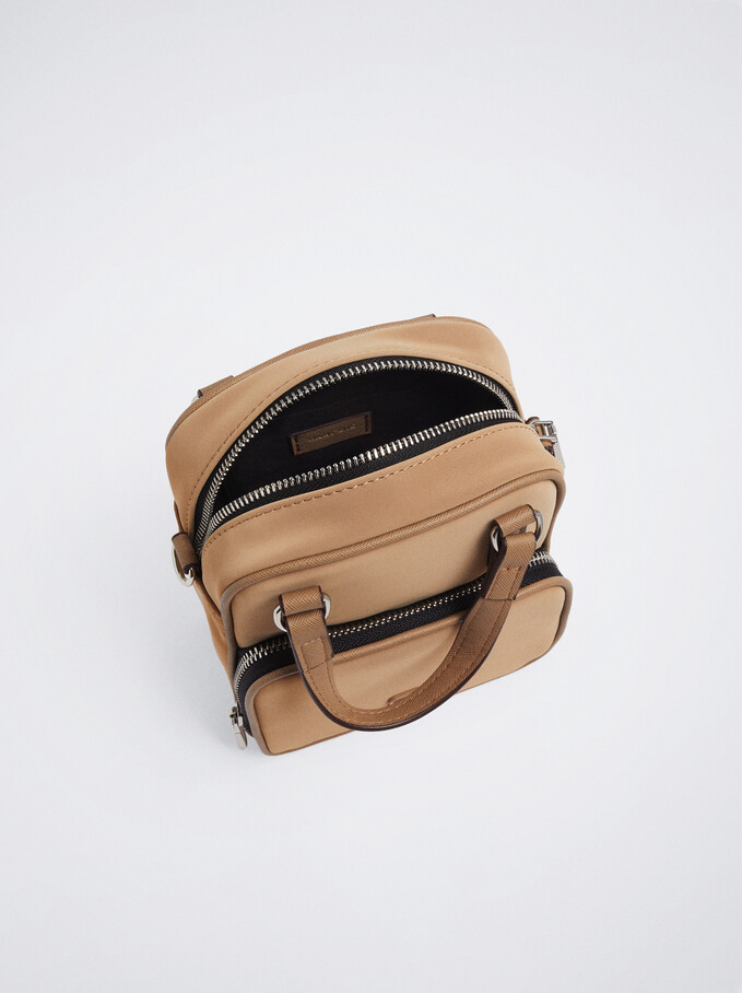 Everyday Crossbody Bag, Camel, hi-res