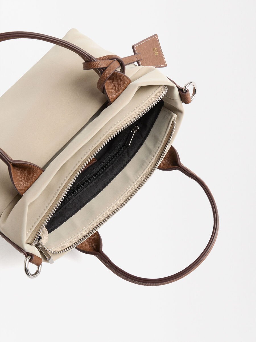 Tote Tasche mit samtiger Textur