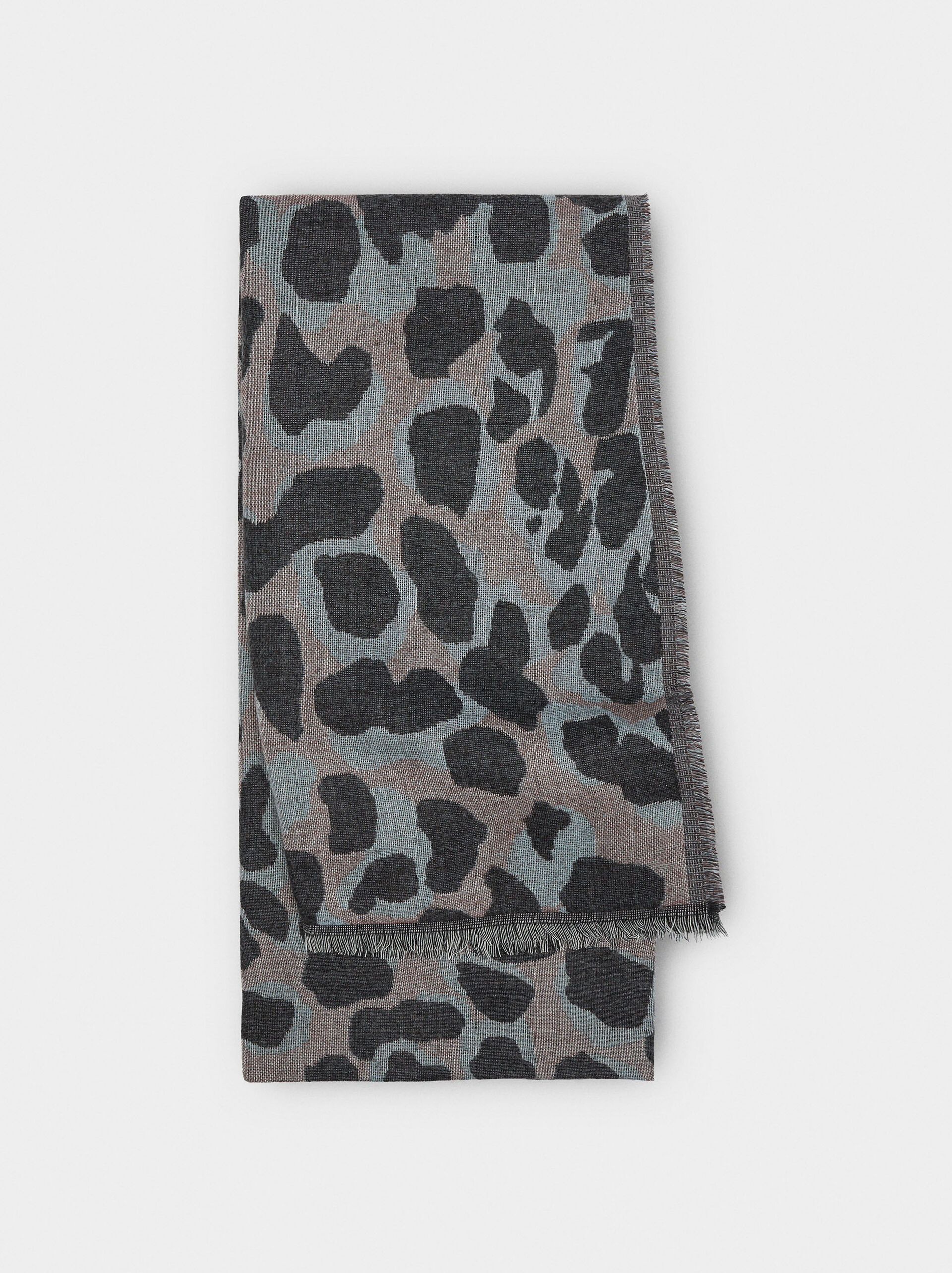 Scarf with animal printed image number 0.0