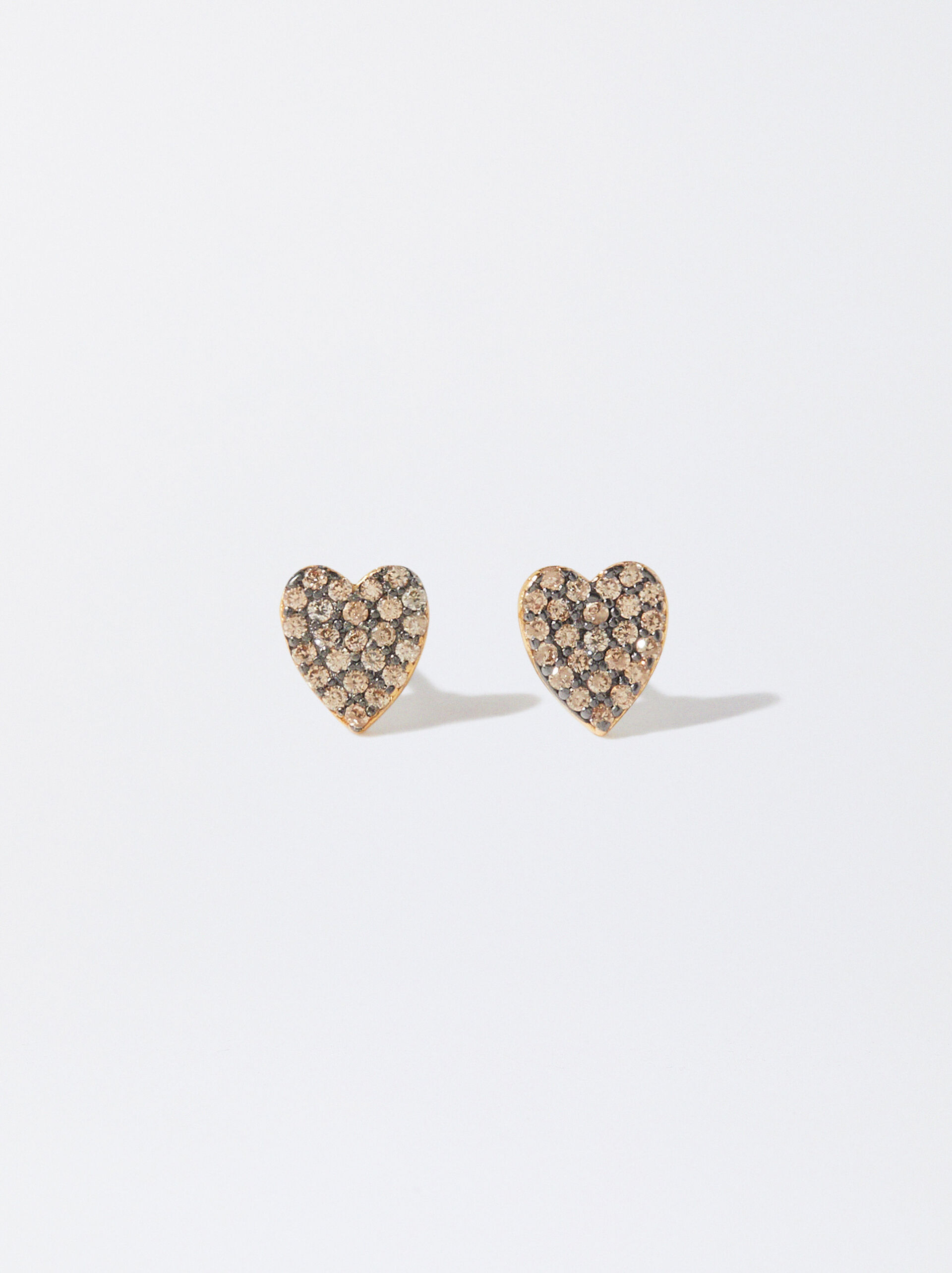 925 Silver Earrings With Hearts image number 0.0