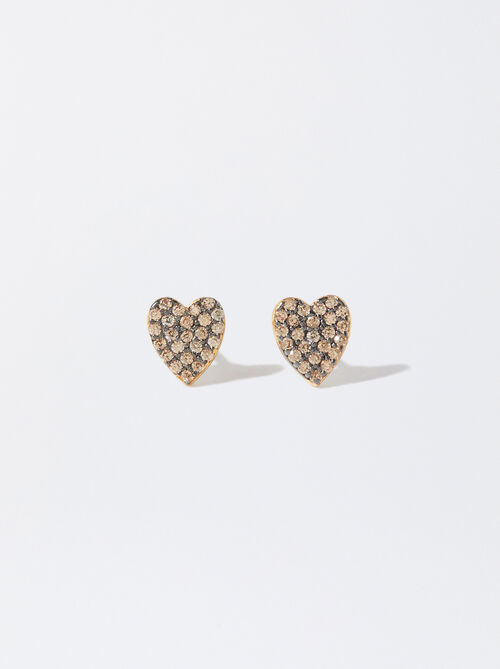 925 Silver Earrings With Hearts
