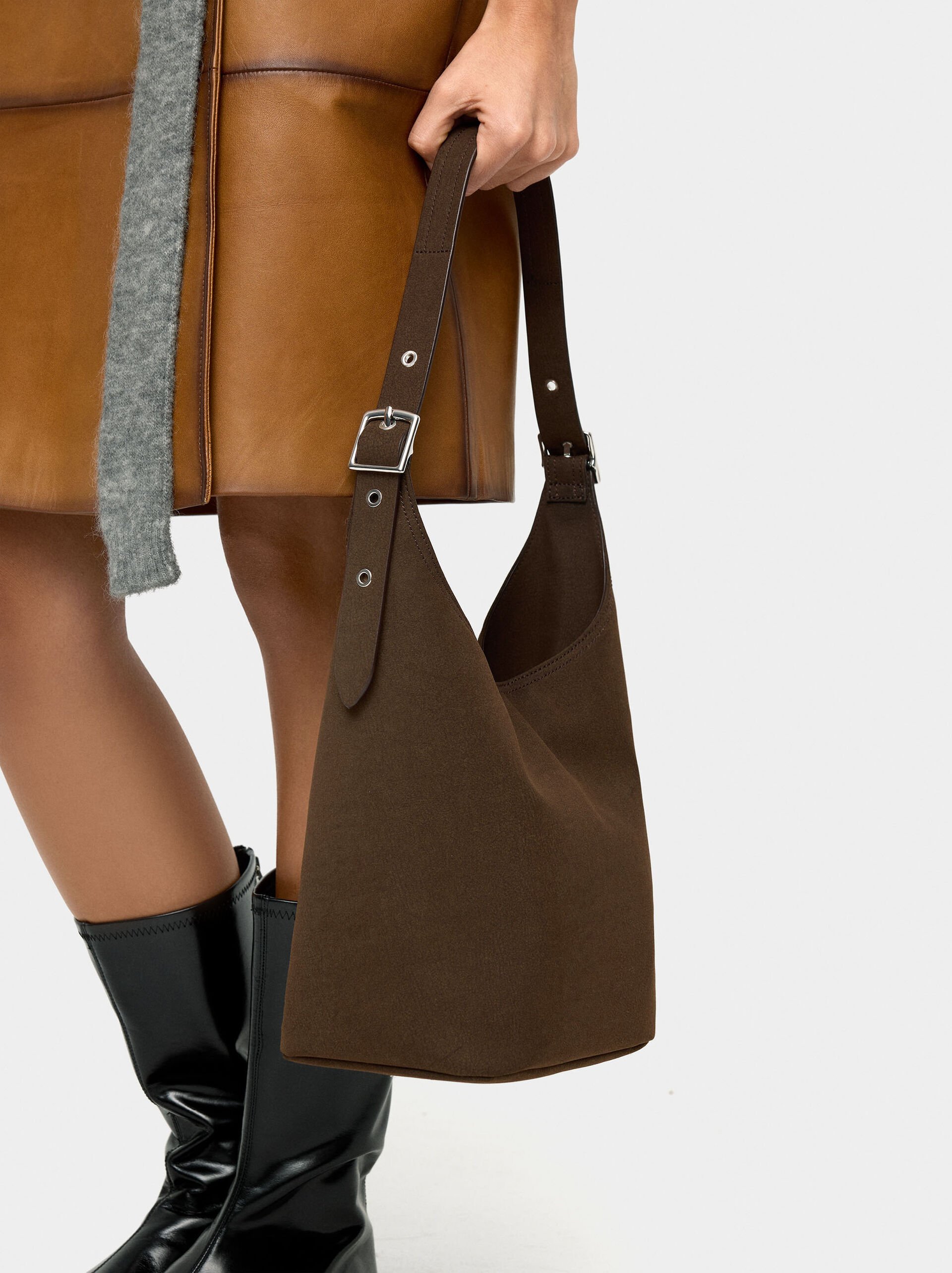 Sac à épaule avec effet cuir image number 1.0