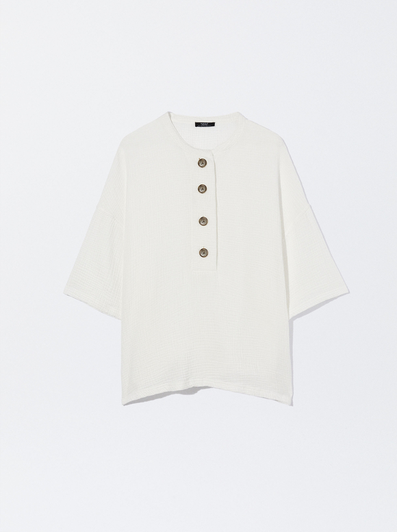 Chemise Structurée, Écru, hi-res