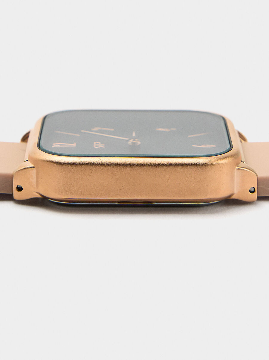 Watch with silicone strap