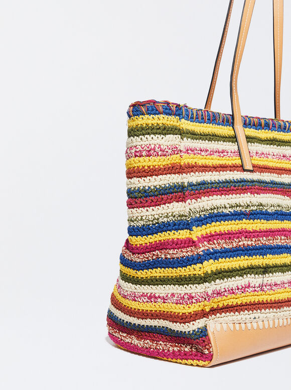 novedad Aptitud Lionel Green Street Crochet Shopper Bag - Blue - Woman - Shoppers - parfois.com