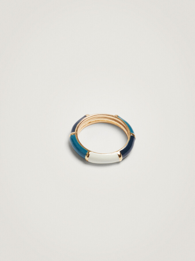Enamel Ring, Multicolor, hi-res