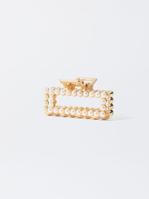 Hair Claw With With Pearls