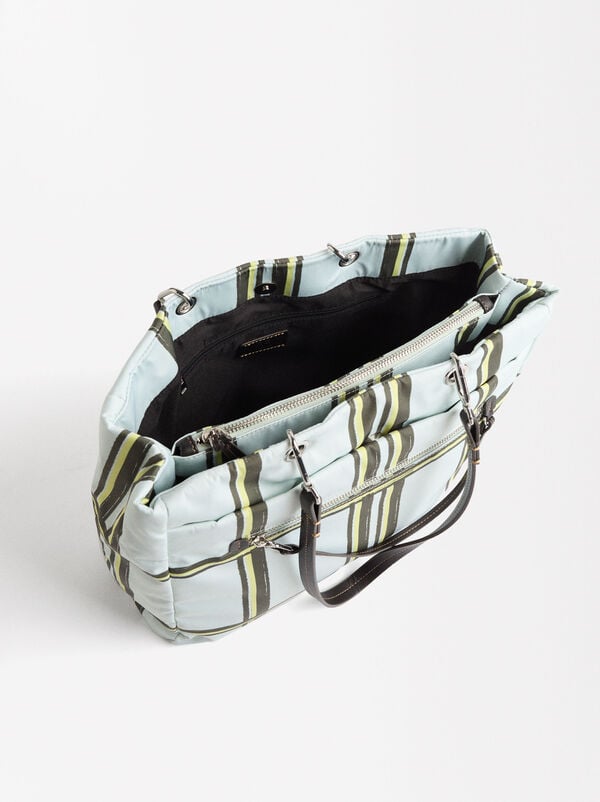 Printed Nylon tote bag