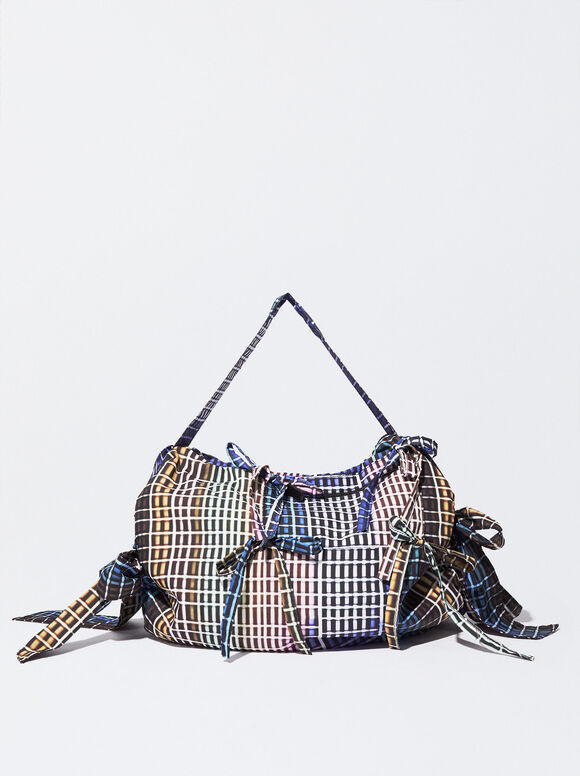 Online Exclusive - Print Crossbody Bag With Fringes, Multicolor, hi-res