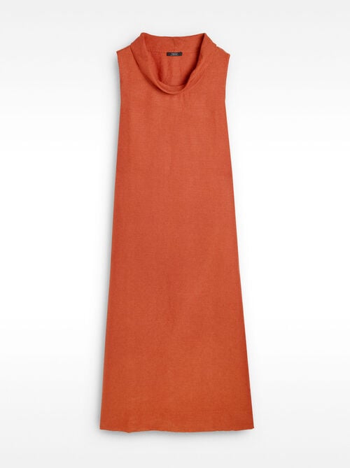 Vestido midi 100% de lino