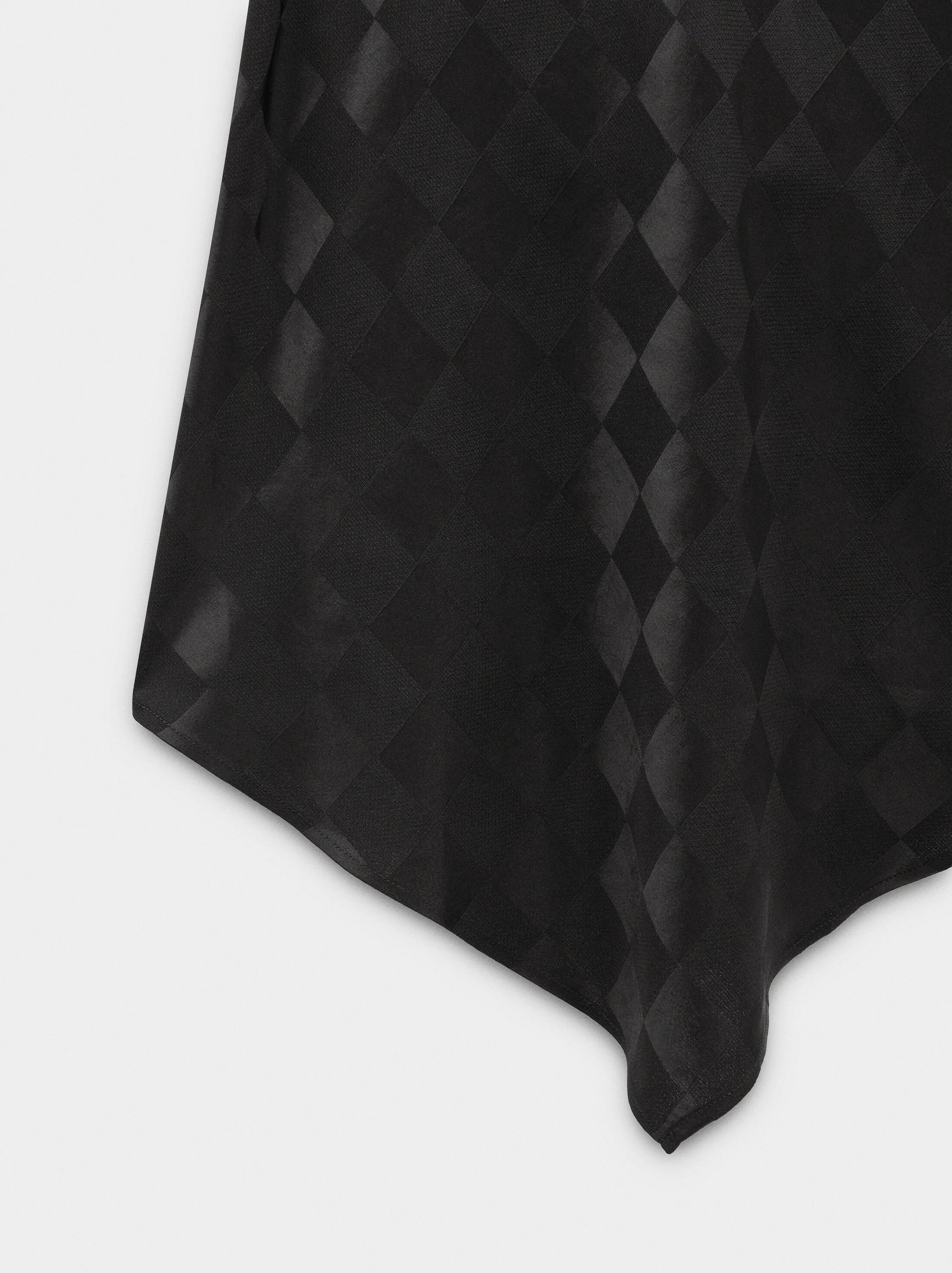 Top with satin diamond shapes image number 5.0