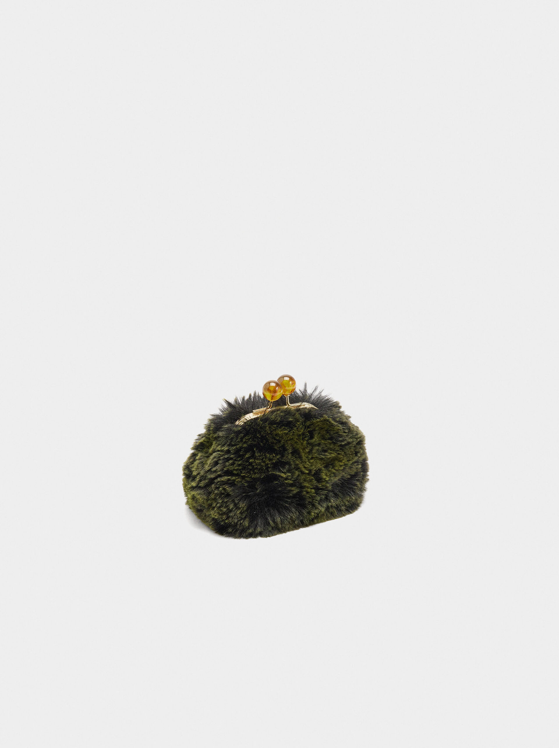 Fur-effect coin purse image number 2.0