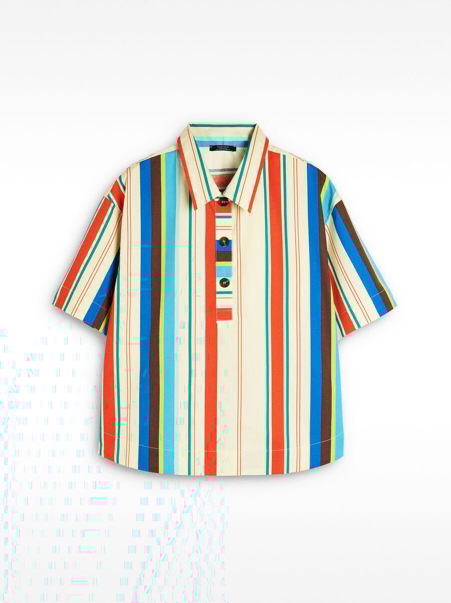 Striped 100% cotton shirt
