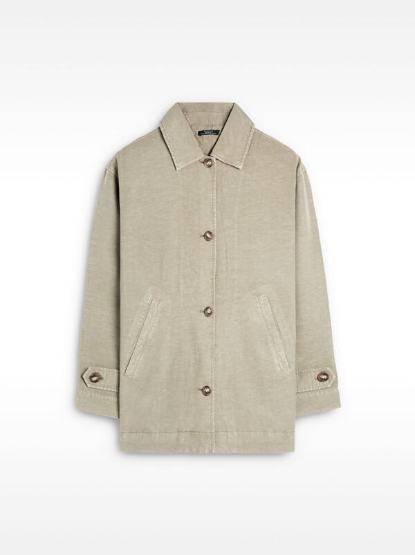 Coat with linen - lyocell