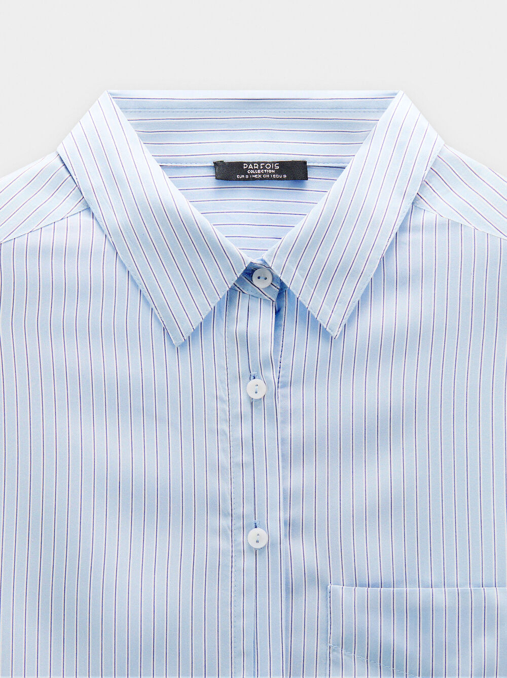 Shirt with pinstripe