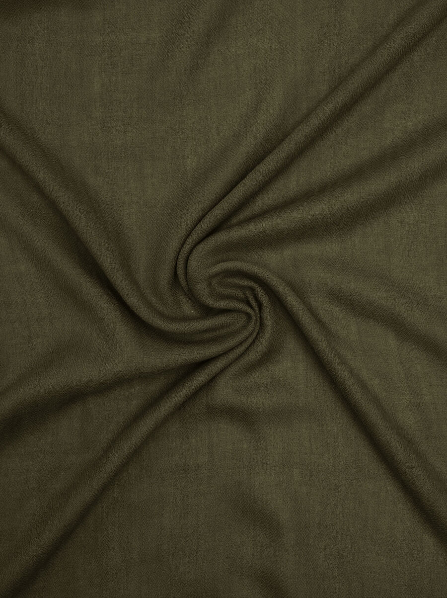 Wool pashmina with fringes