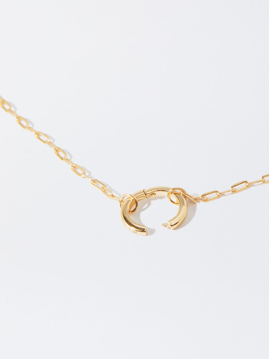 Collana con catenina personalizzabile in argento 925 con apertura