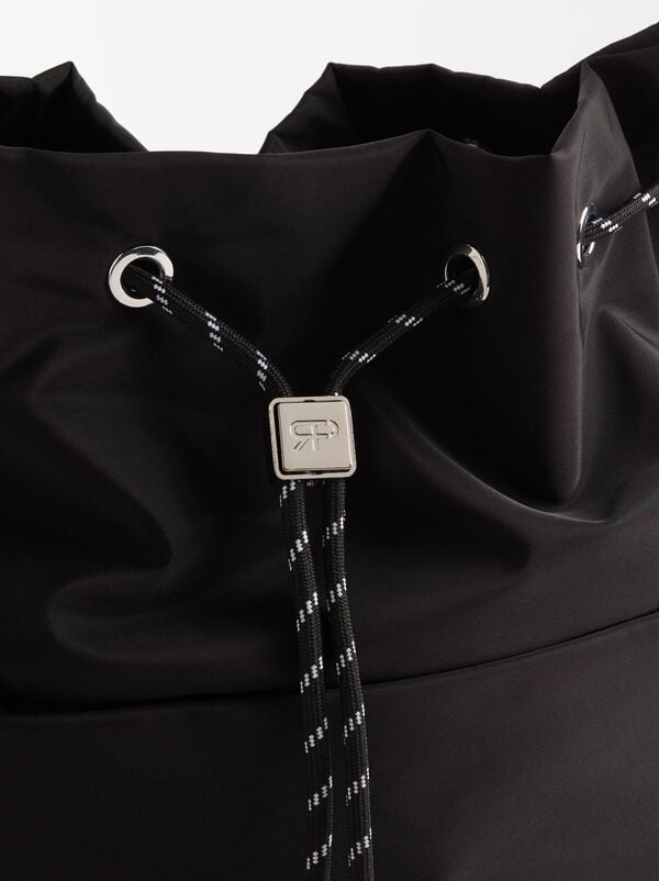 Nylon shoulder bag L