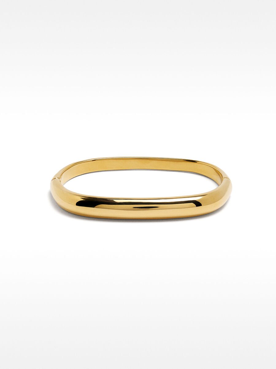Oval rigid bracelet - stainless steel
