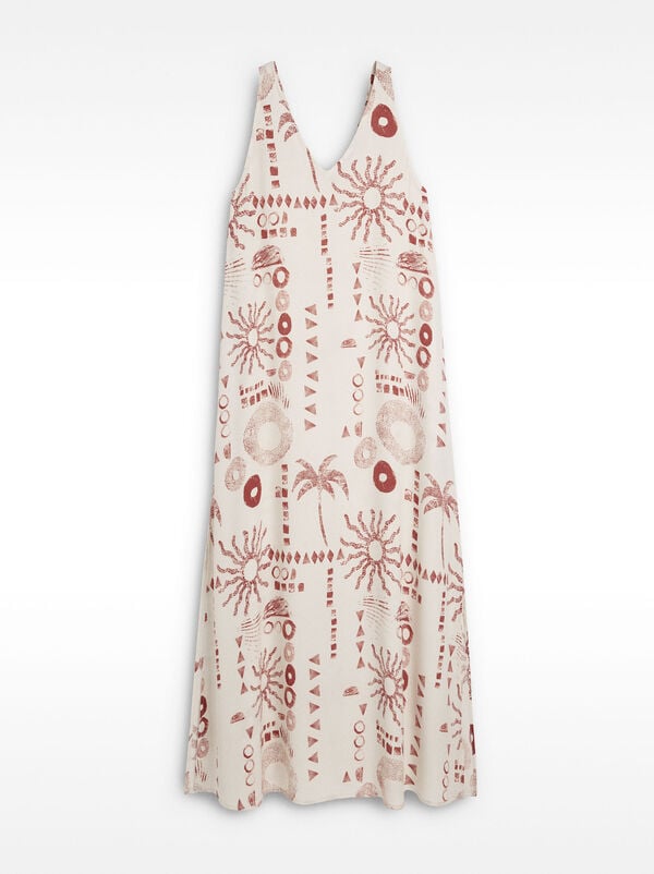 Midi printed dress
