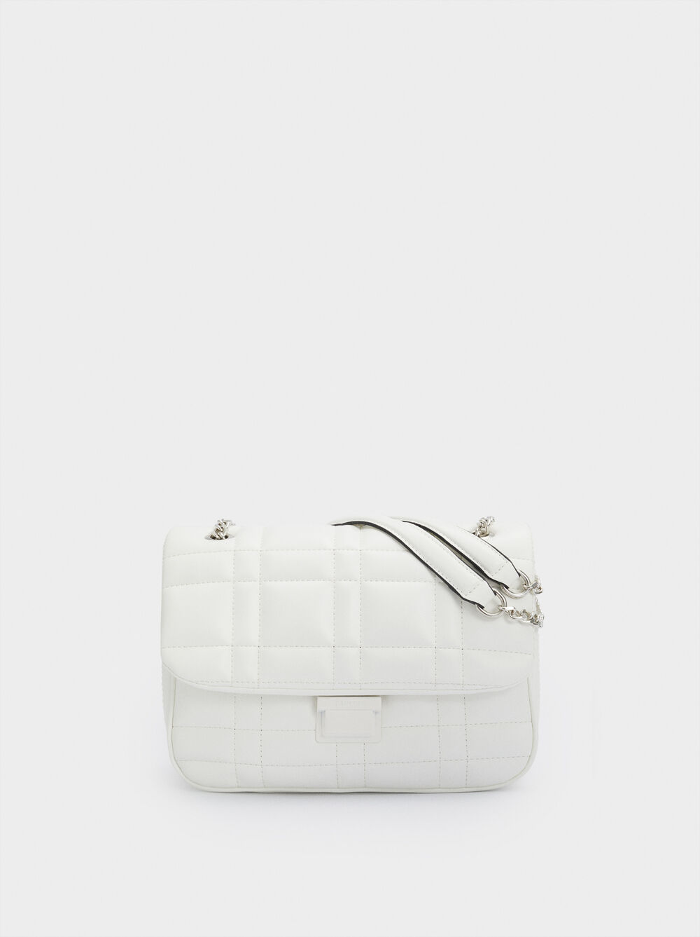Quilted Crossbody Bag With Contrast Strap