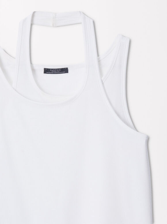 Online Exclusive - Short Sleeve Top, White, hi-res