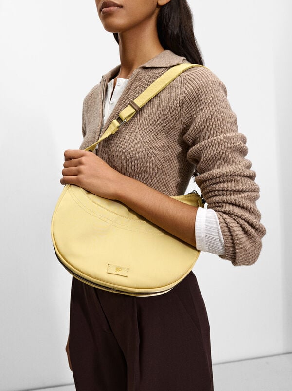 Nylon hobo crossbody bag