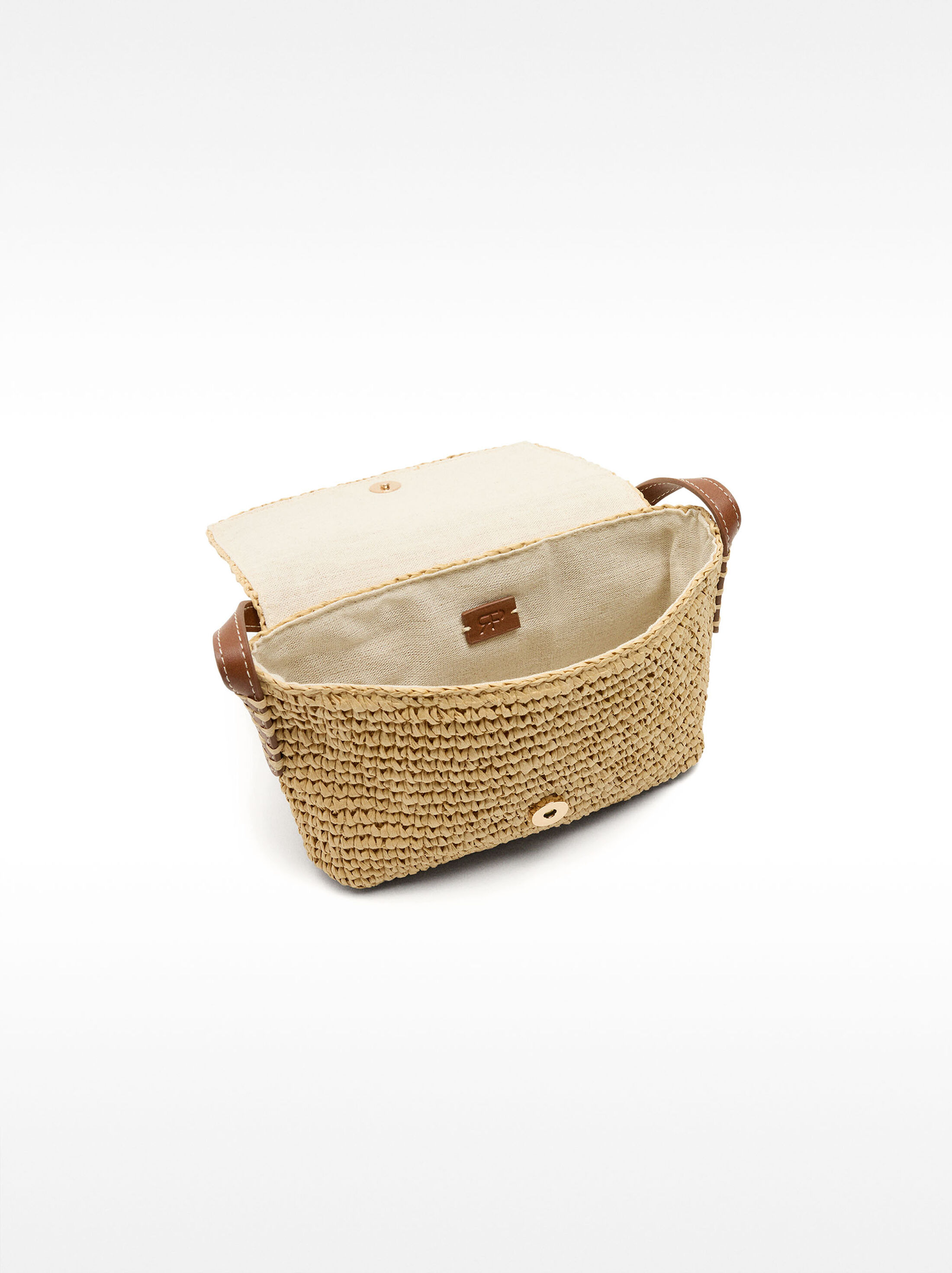 Bolso bandolera efecto rafia image number 4.0