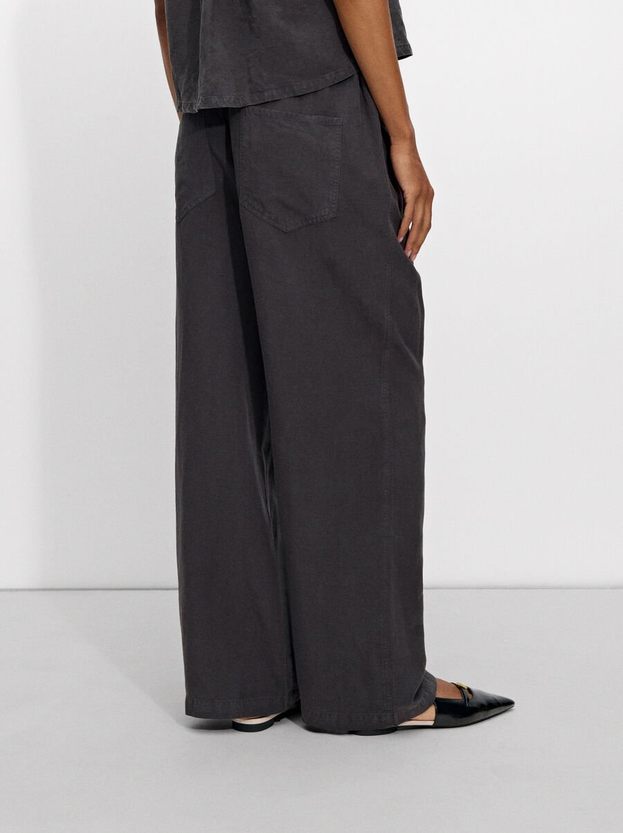 Pantalon fluide avec lin